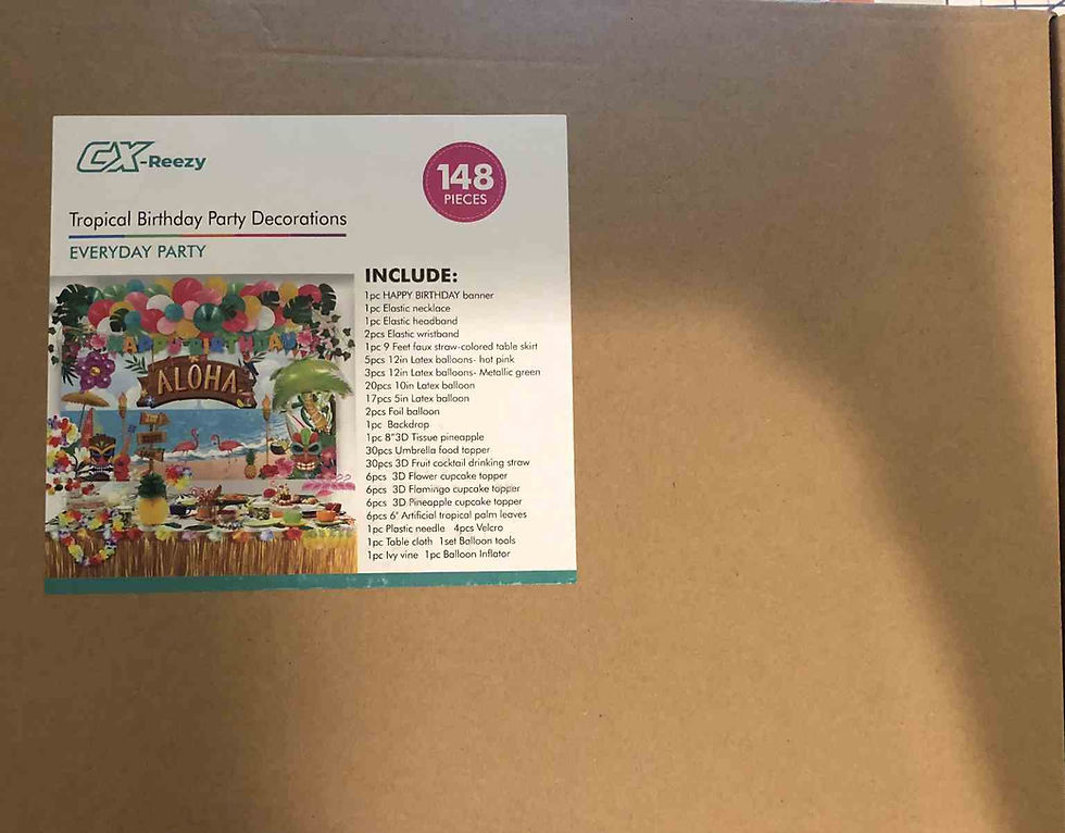 Hawaiian Themed Party Decorations (148-Piece)