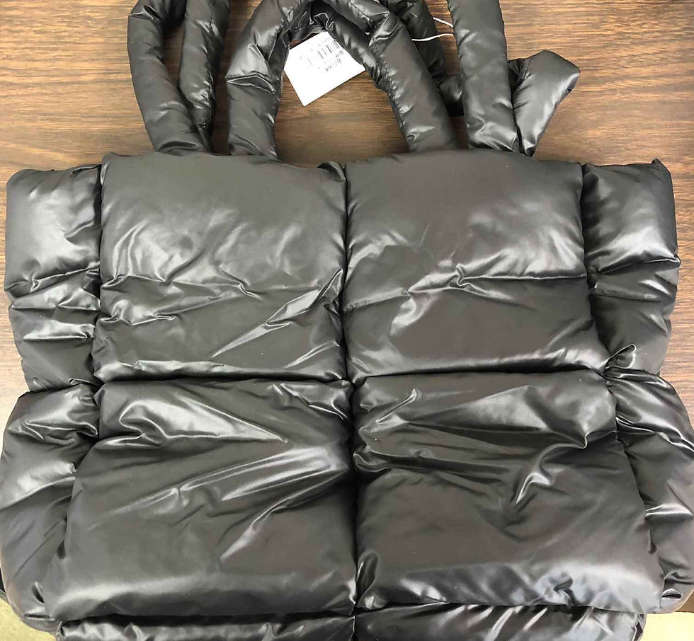Black Puffer Purse