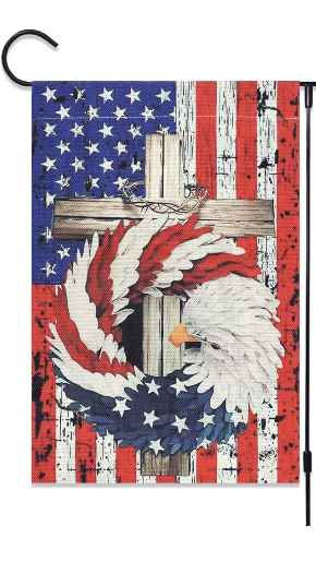 Patriotic Garden Flag (12x18in)