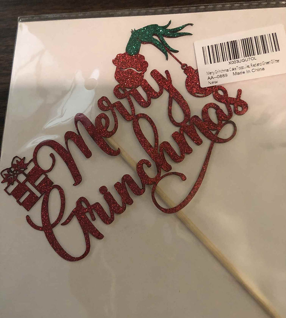 Thumbnail: Merry Grinchmas Cake Topper