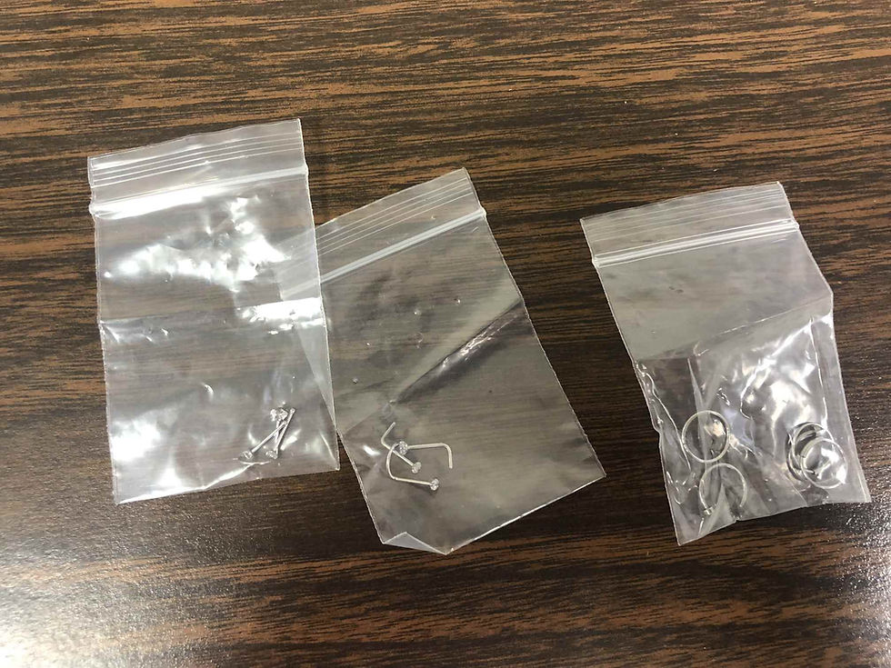 15-Piece Steel Nose Rings