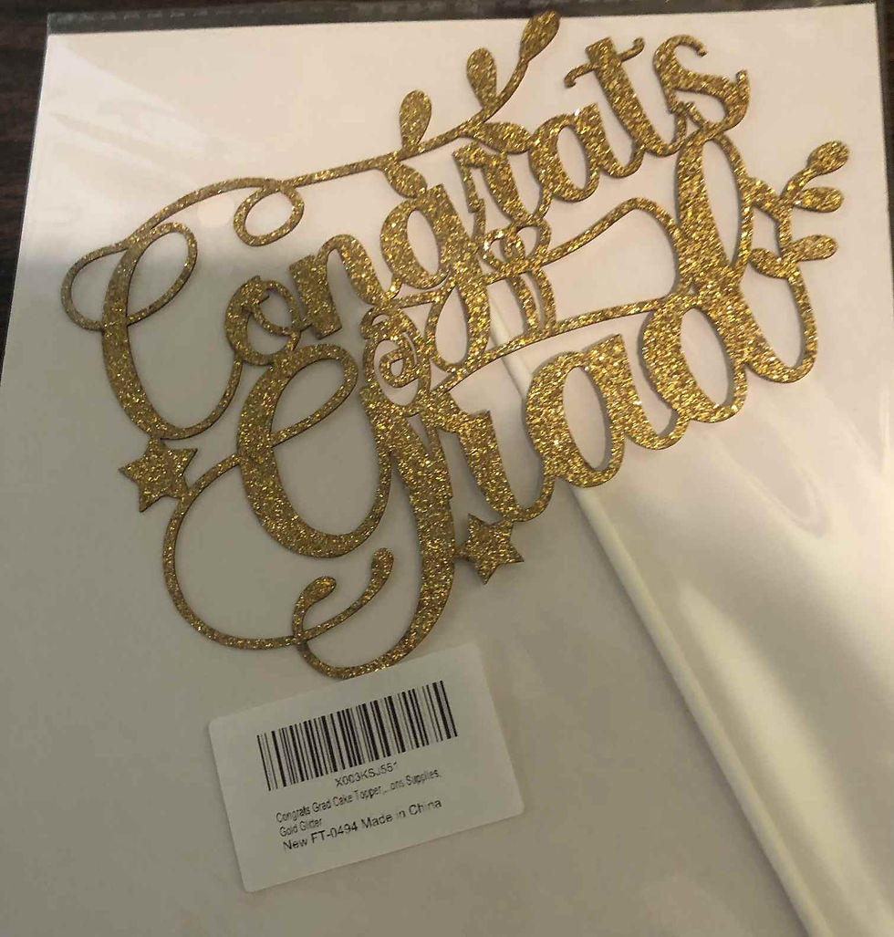 Congrats Grad Cake Topper