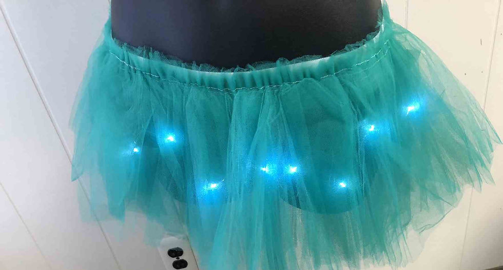 Women's LED Green Tutu S