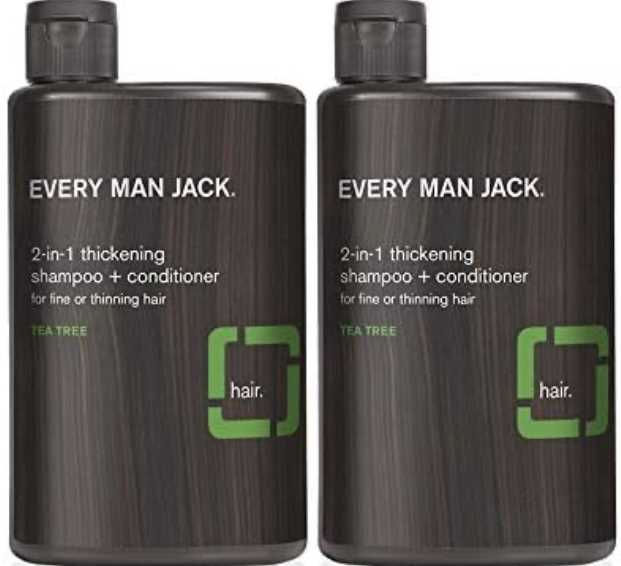 Every Man Jack 2 in 1 Thickening Shampoo & Conditioner (2-Pack)