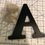 Thumbnail: 6in Black Wooden Letters with Bow - A