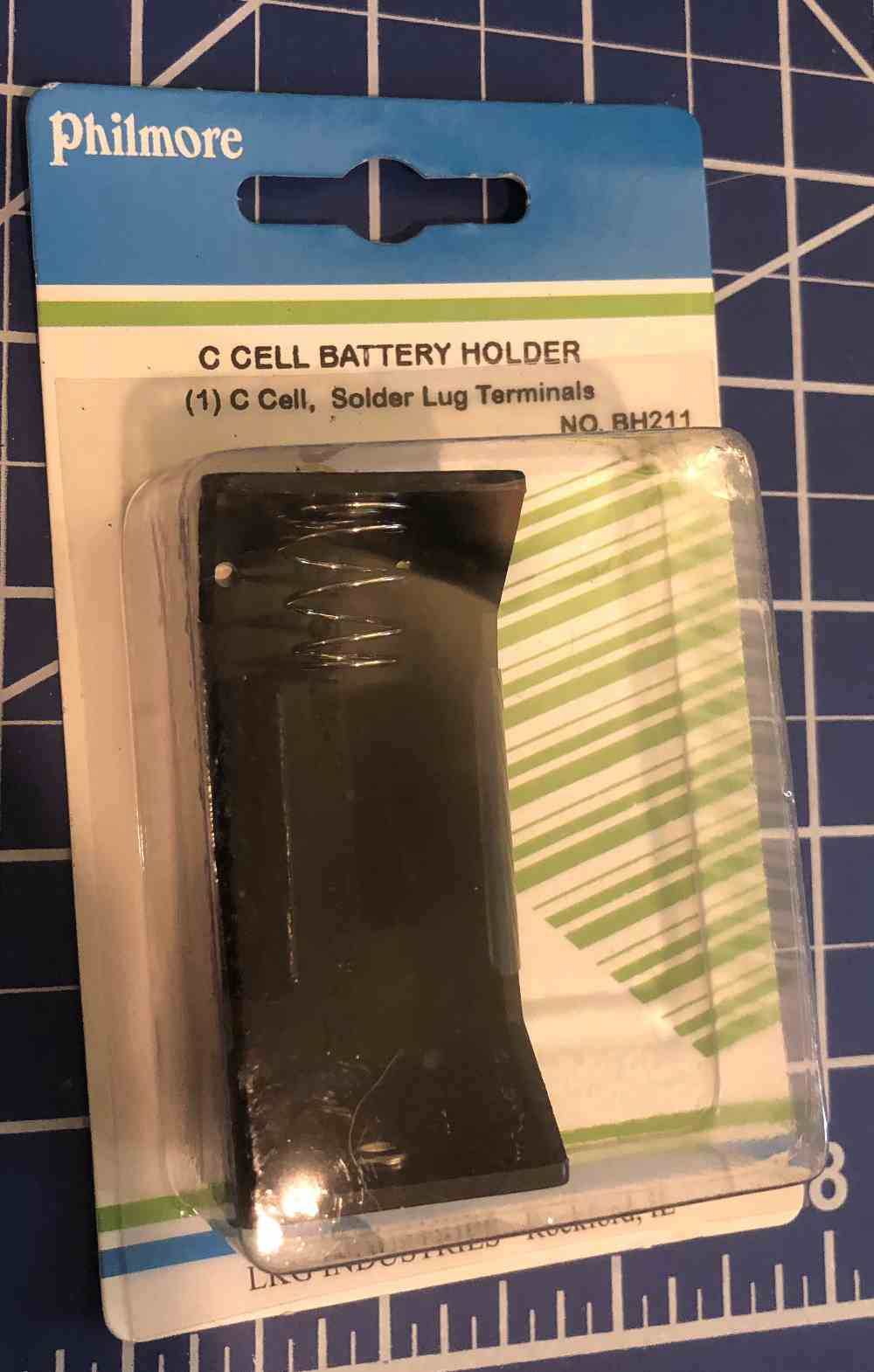 Philmore 1 C Cell Battery Holder w/ Solder Lug Terminals