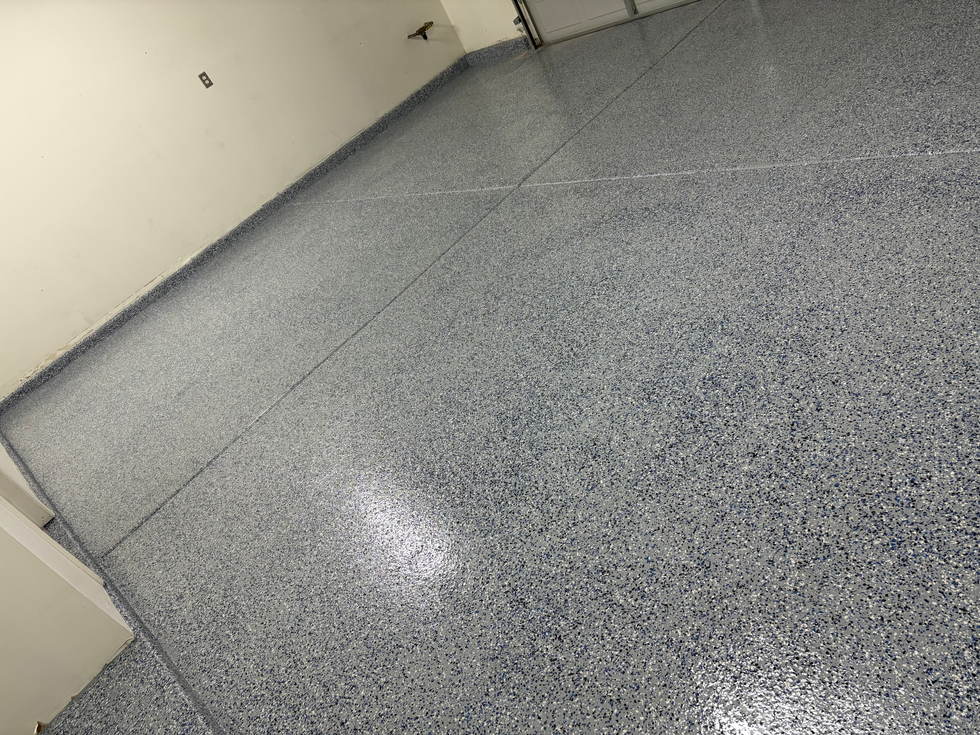 Garage floor install
