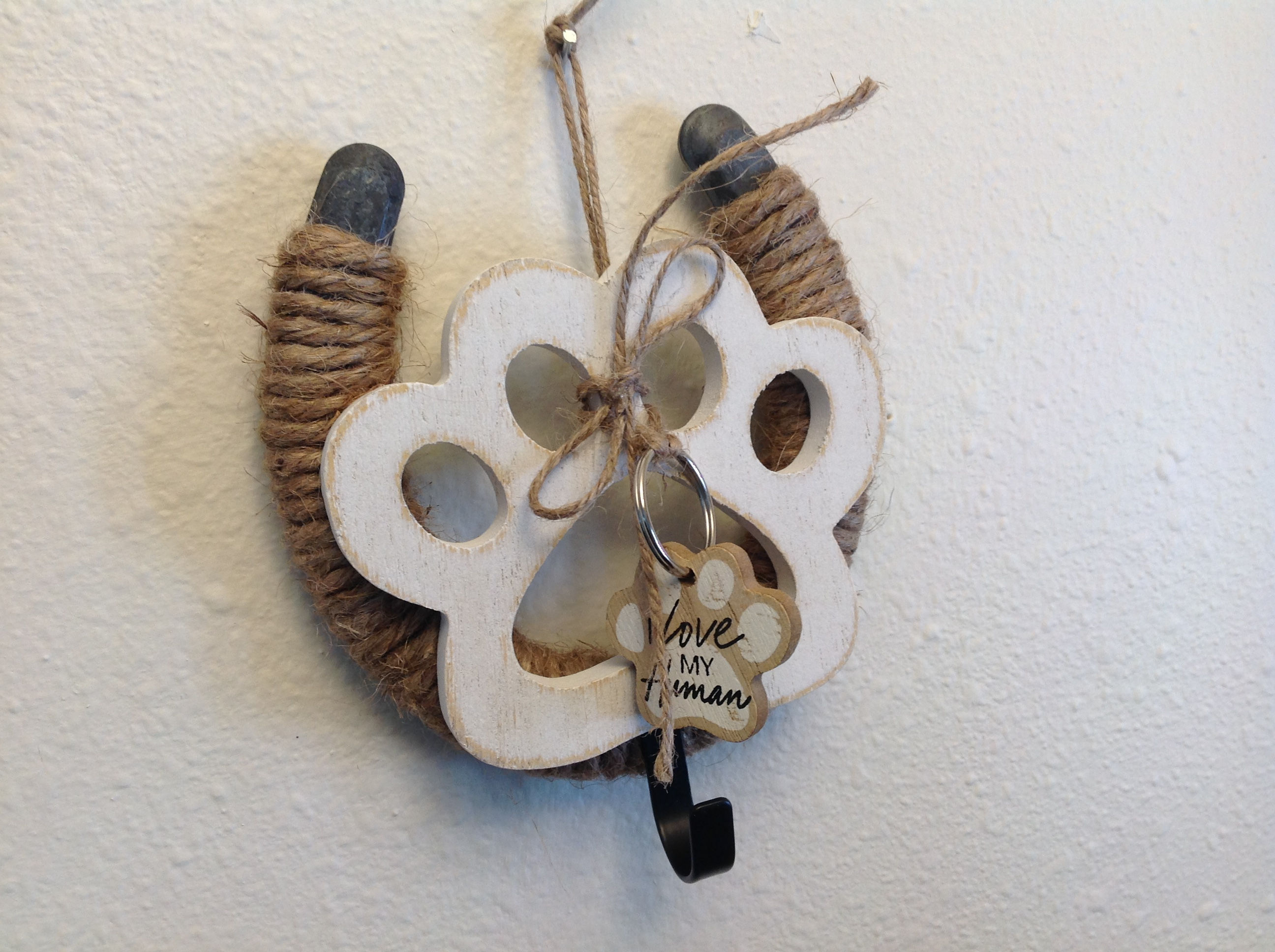 I Love My Human- Leash Hanger