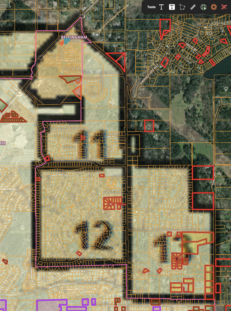 The new construction properties in the UGA areas for bellingham