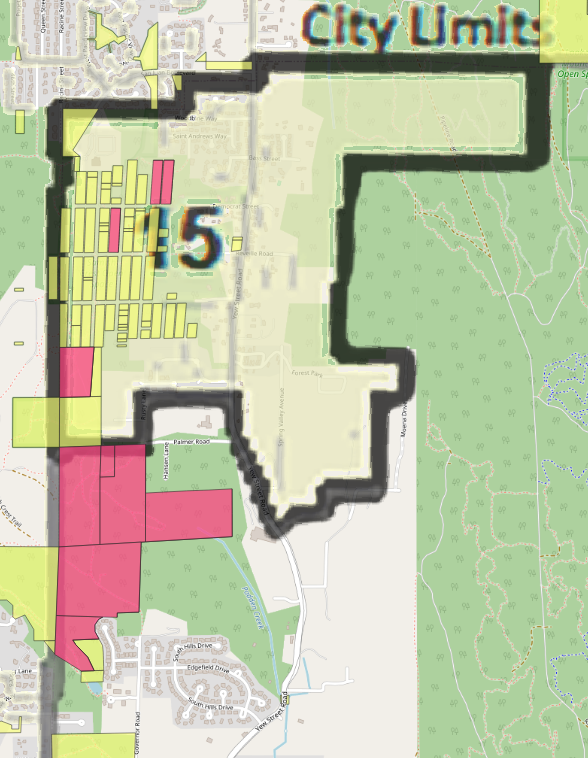 City owns 50% of the Yew St Annex area...right up against the city limits!