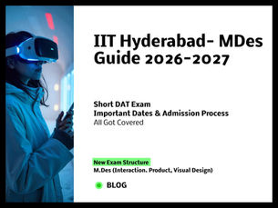 IIT Hyderabad M.Des Admission Calendar 2026-27