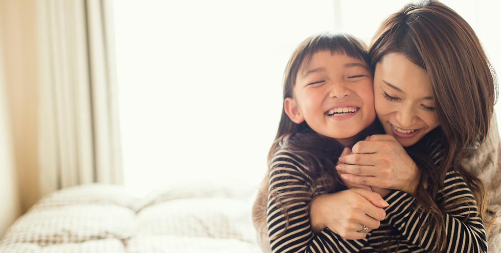 Mother and Daughter Hugging