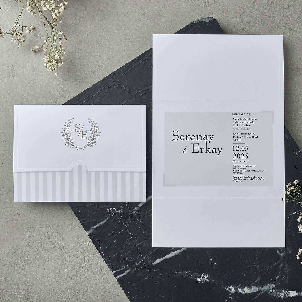 22536 polen sade düğün davetiyesi