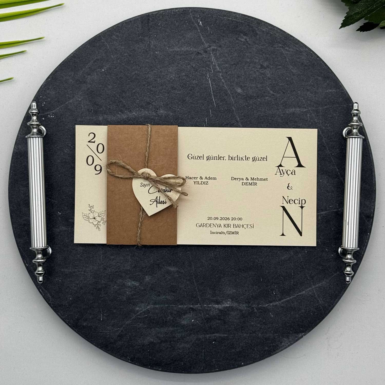 6150 dila düğün davetiyesi