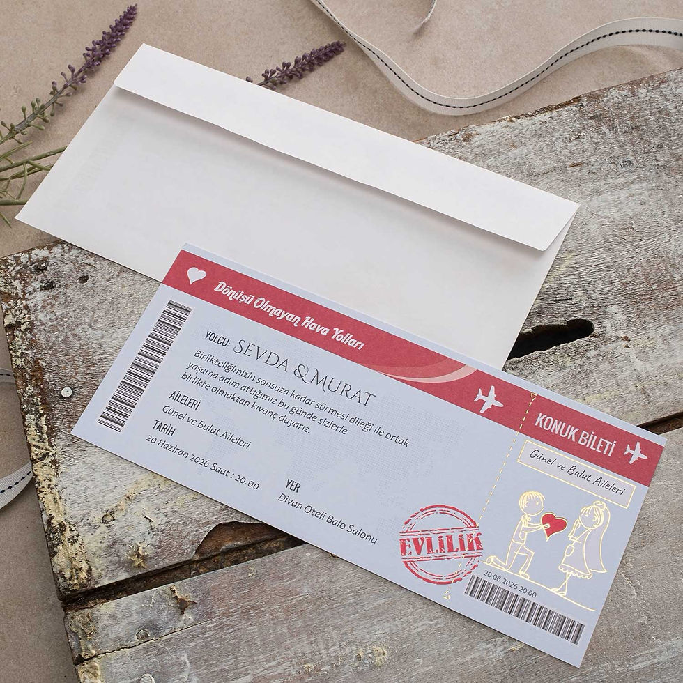 40372 eko polen düğün davetiyesi