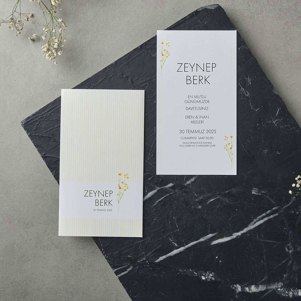 22581 sade düğün nişan davetiyesi modelleri