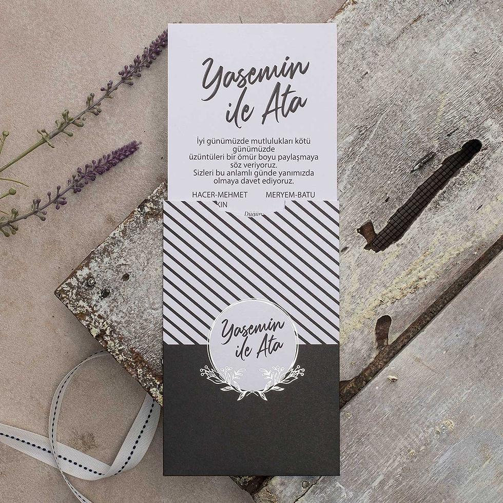 40393 eko polen düğün davetiyesi