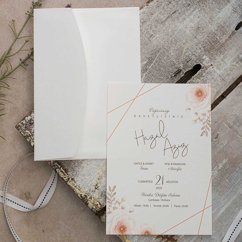 Küçük resim: 40381 eko polen düğün davetiyesi