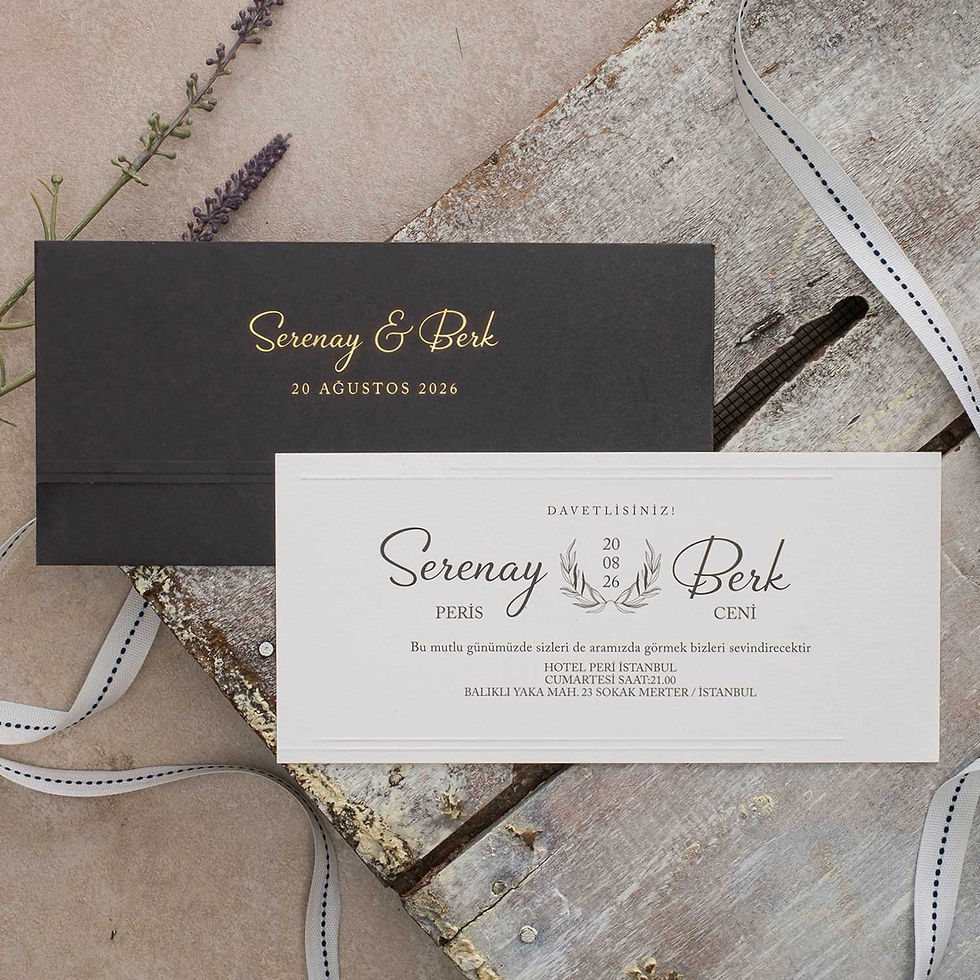 40324 eko polen düğün davetiyesi