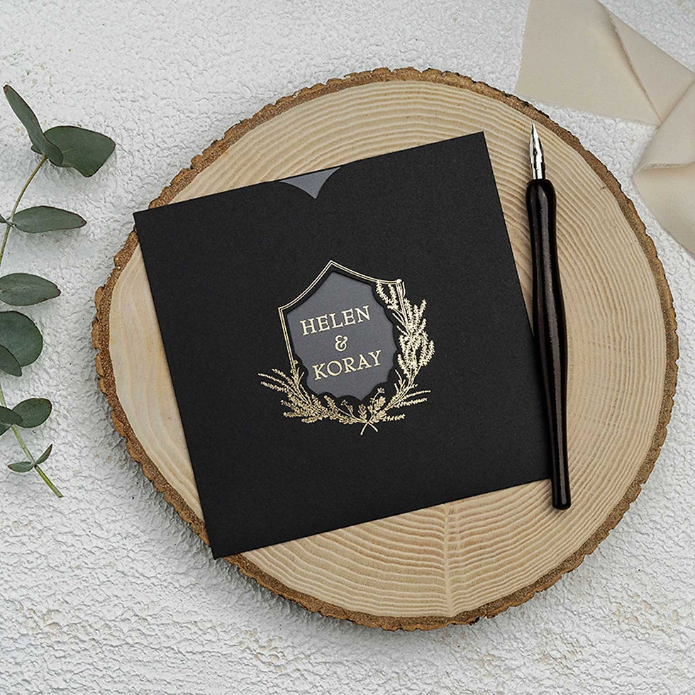 9272 ekonom şeffaf düğün davetiyesi