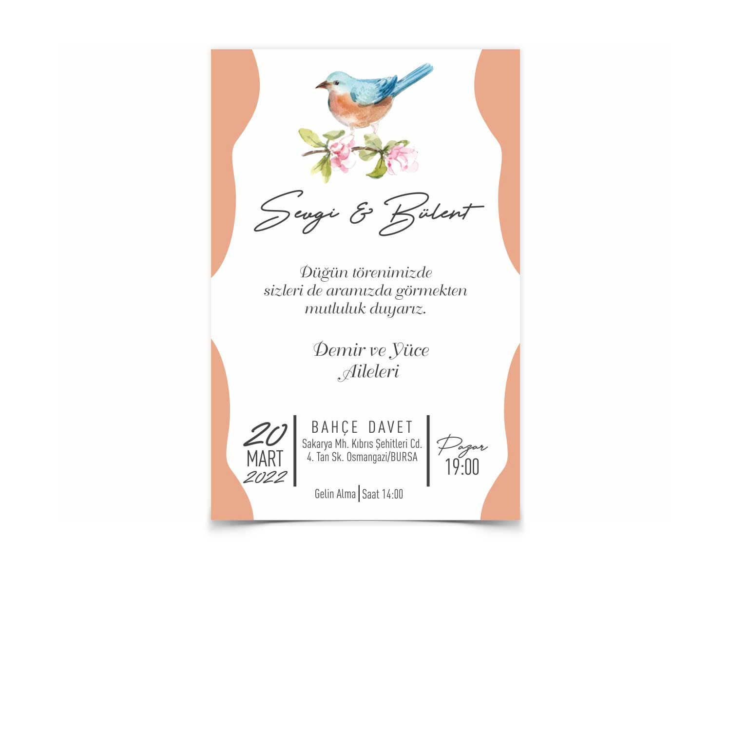 Bu bir beyaz zarflı ekonomik davetiye fotoğrafıdır.