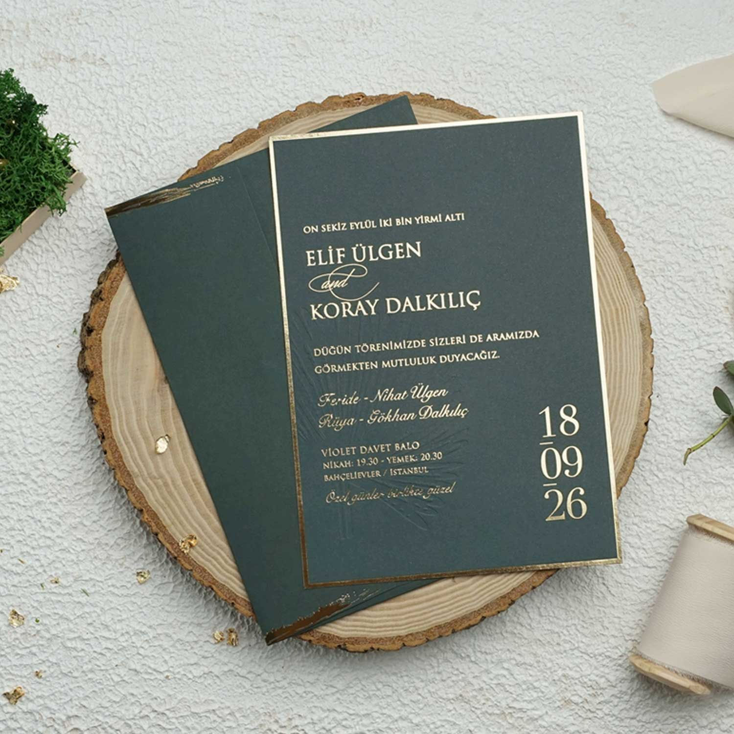 bu bir ekonom 9317 düğün davetiyesi fotoğrafıdır