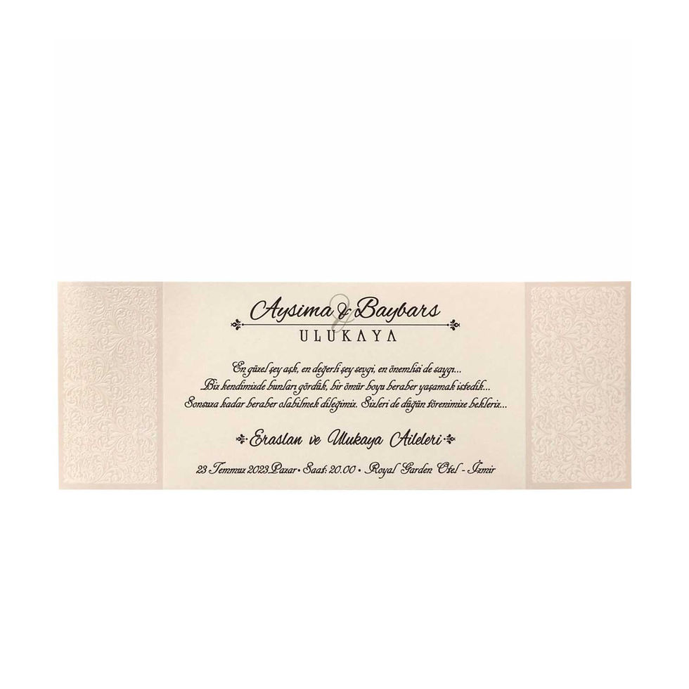 10369 iklim düğün davetiyesi