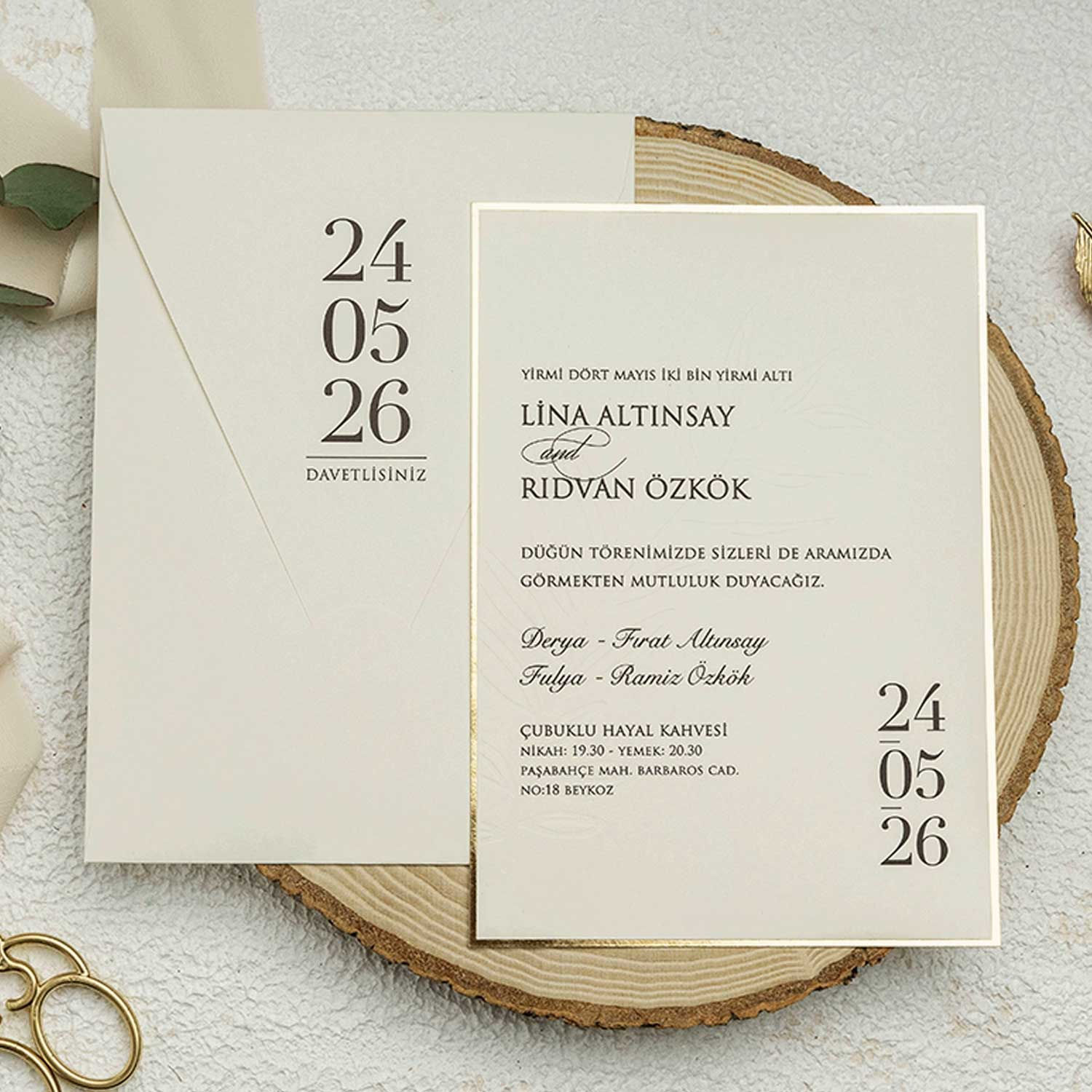 9262 ekonom düğün davetiyesi