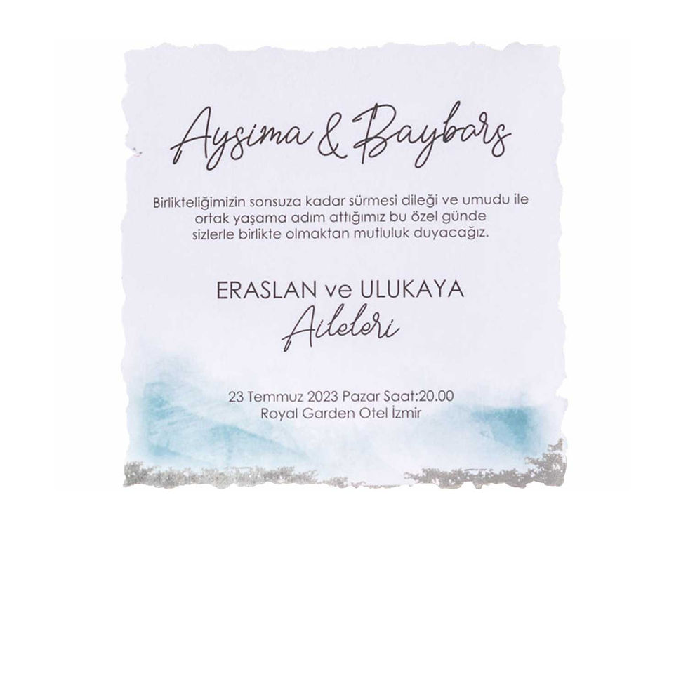 10593 iklim düğün davetiyesi