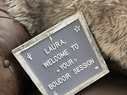 Be the center of attention. A boudoir portrait session is all about you!