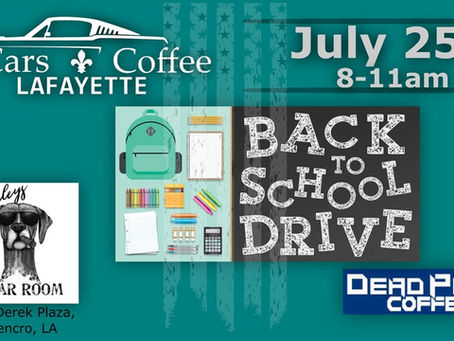 back to school drive at Bailey's Cigar Room