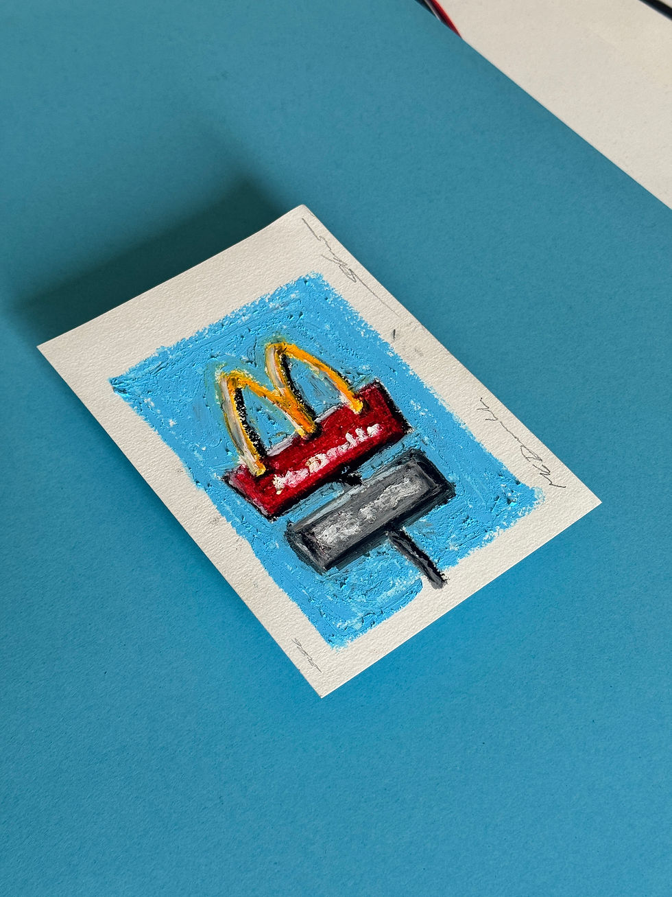 Thumbnail: „McDonalds“ oil pastel