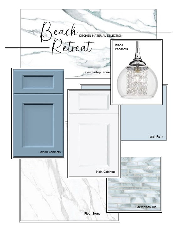 Beach Retreat Kitchen Design - Materials Selection