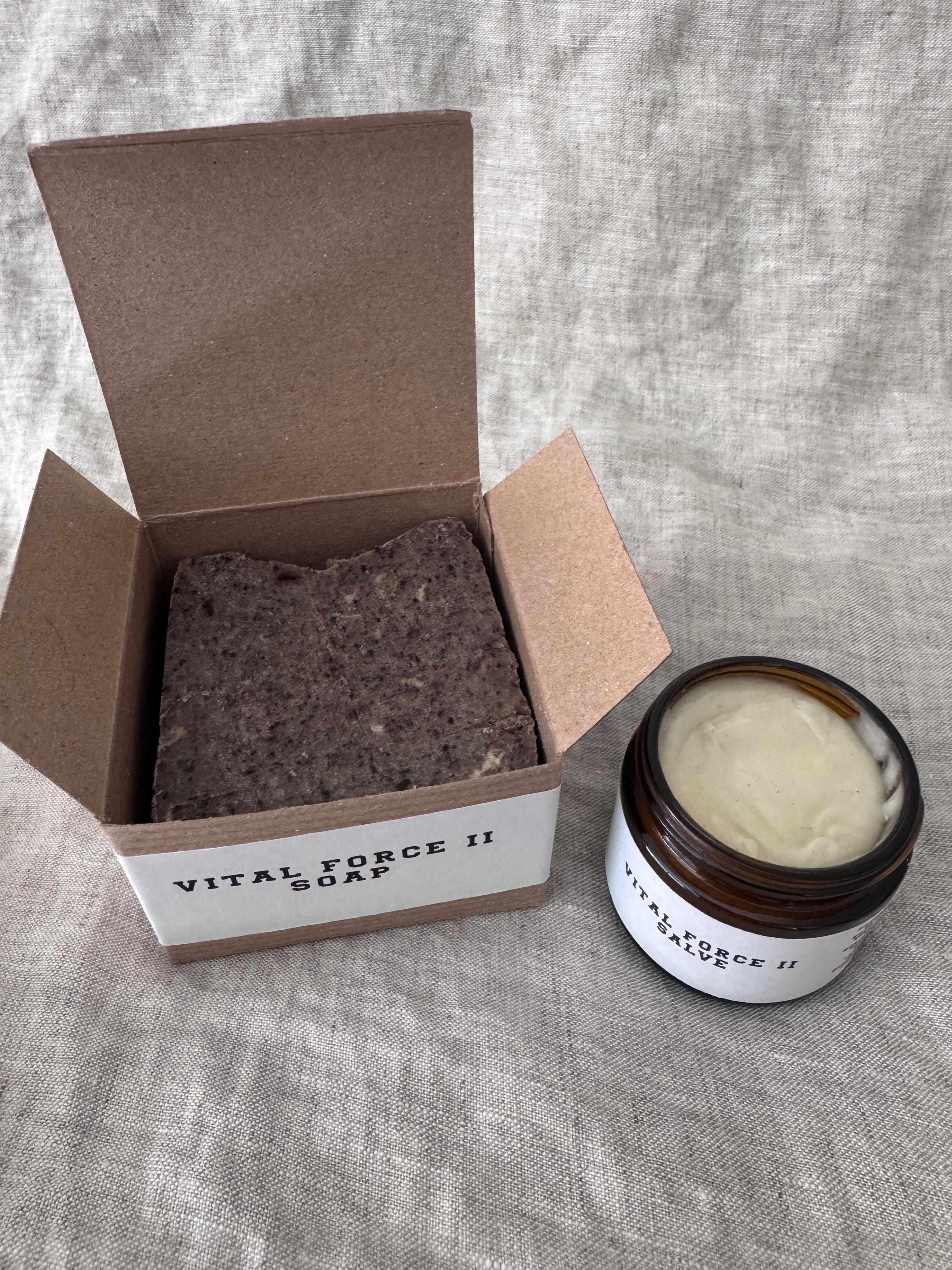 Vital Force ll Soap Bar (Peppermint) & Vital Force 2oz Combo