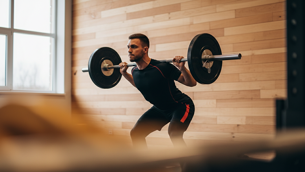 Close-up view of a training session focusing on posture and alignment