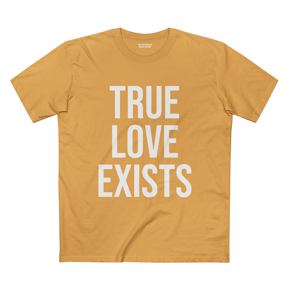 Thumbnail: TRUE LOVE EXISTS / Hello Soul T-Shirt — Bold Morning Graphic Tee