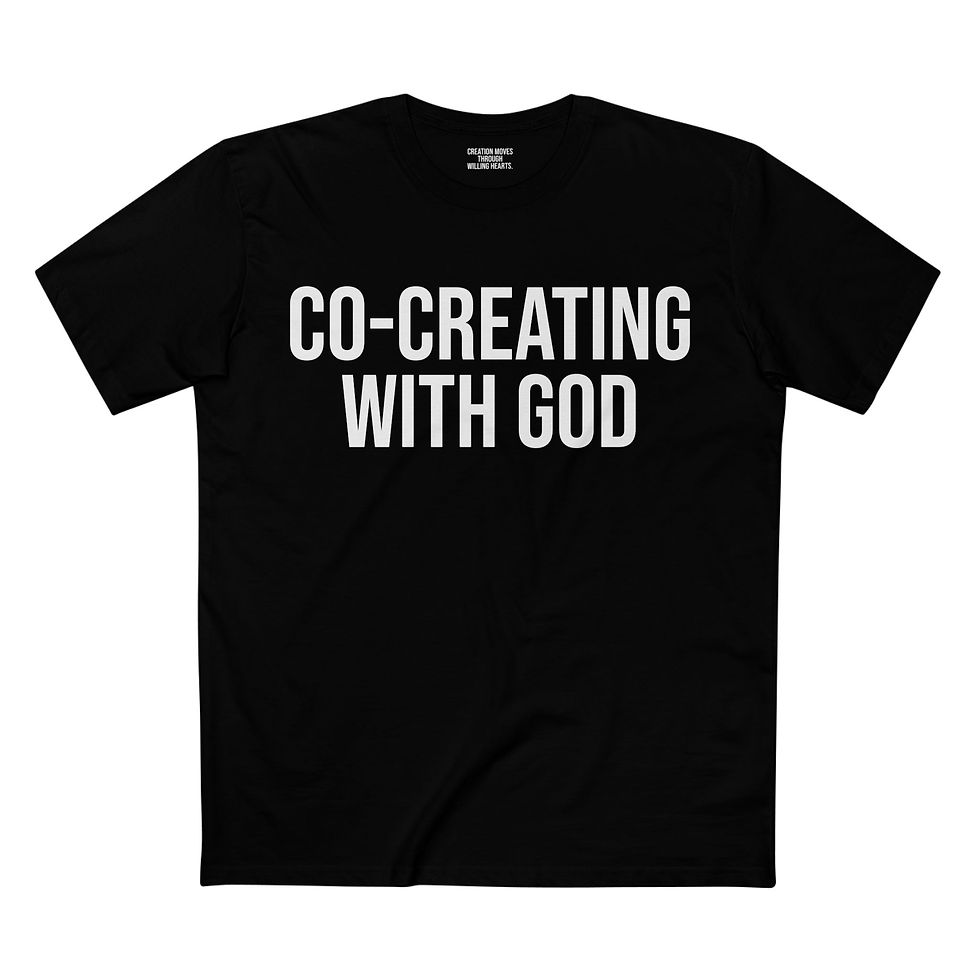 Thumbnail: CO-CREATING WITH GOD / Hello Soul T-Shirt — Bold Morning Graphic Tee