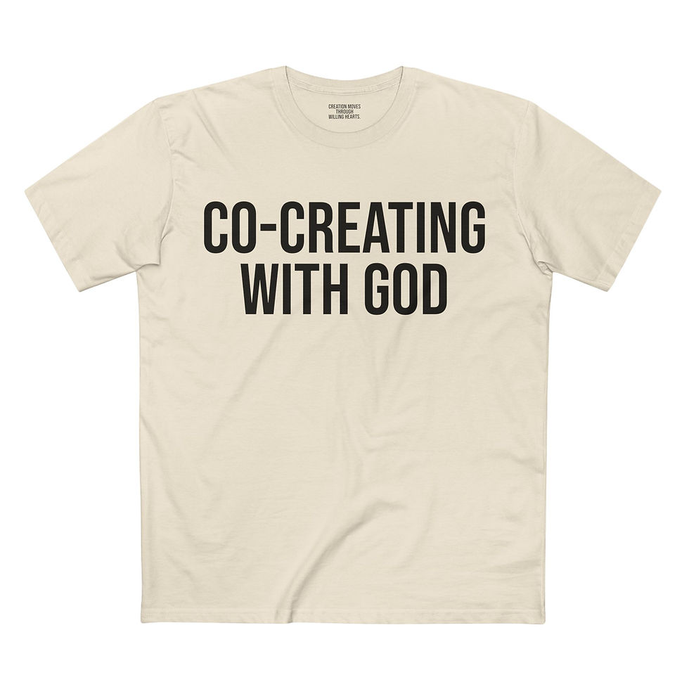 Thumbnail: CO-CREATING WITH GOD / Hello Soul T-Shirt — Bold Morning Graphic Tee