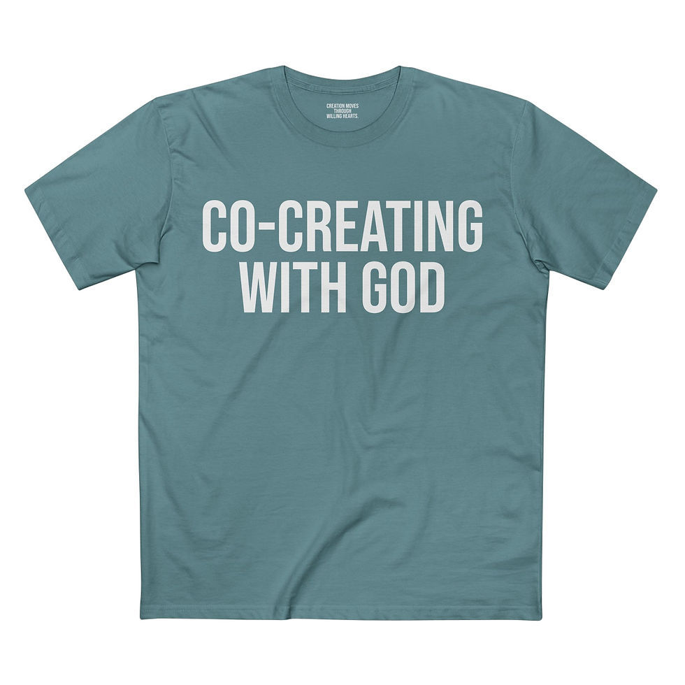 Thumbnail: CO-CREATING WITH GOD / Hello Soul T-Shirt — Bold Morning Graphic Tee