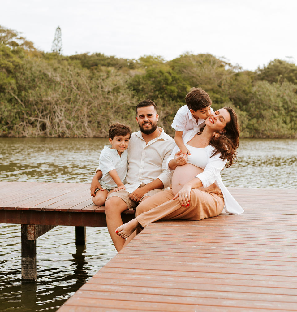 Ensaio fotográfico de uma família em Búzios.