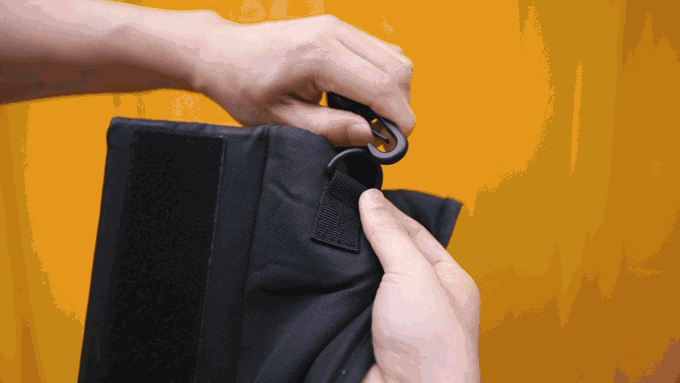 cross-body bag installation.gif