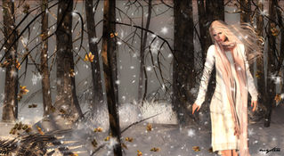 =Zenith=Sweater dress with long scarf  - Maitreya
