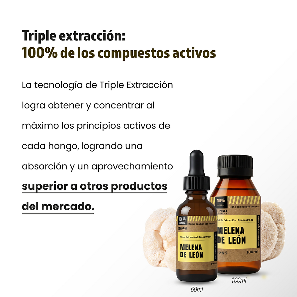 Thumbnail: 3 Melena De León Triple Extracción 100ml Premium Alta Potencia