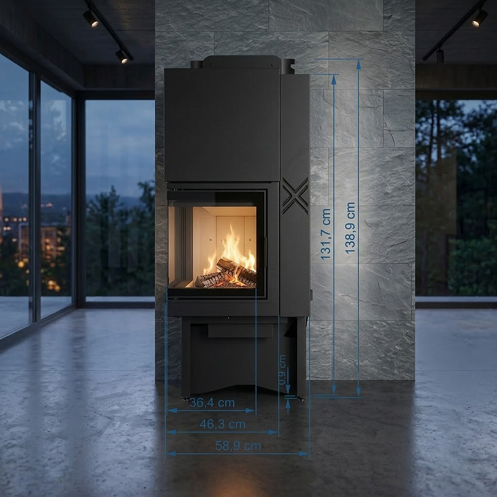 Миниатюра: Камина тип „Аквариум“ W 90 EX OUT с външен въздух – 17,5 kW