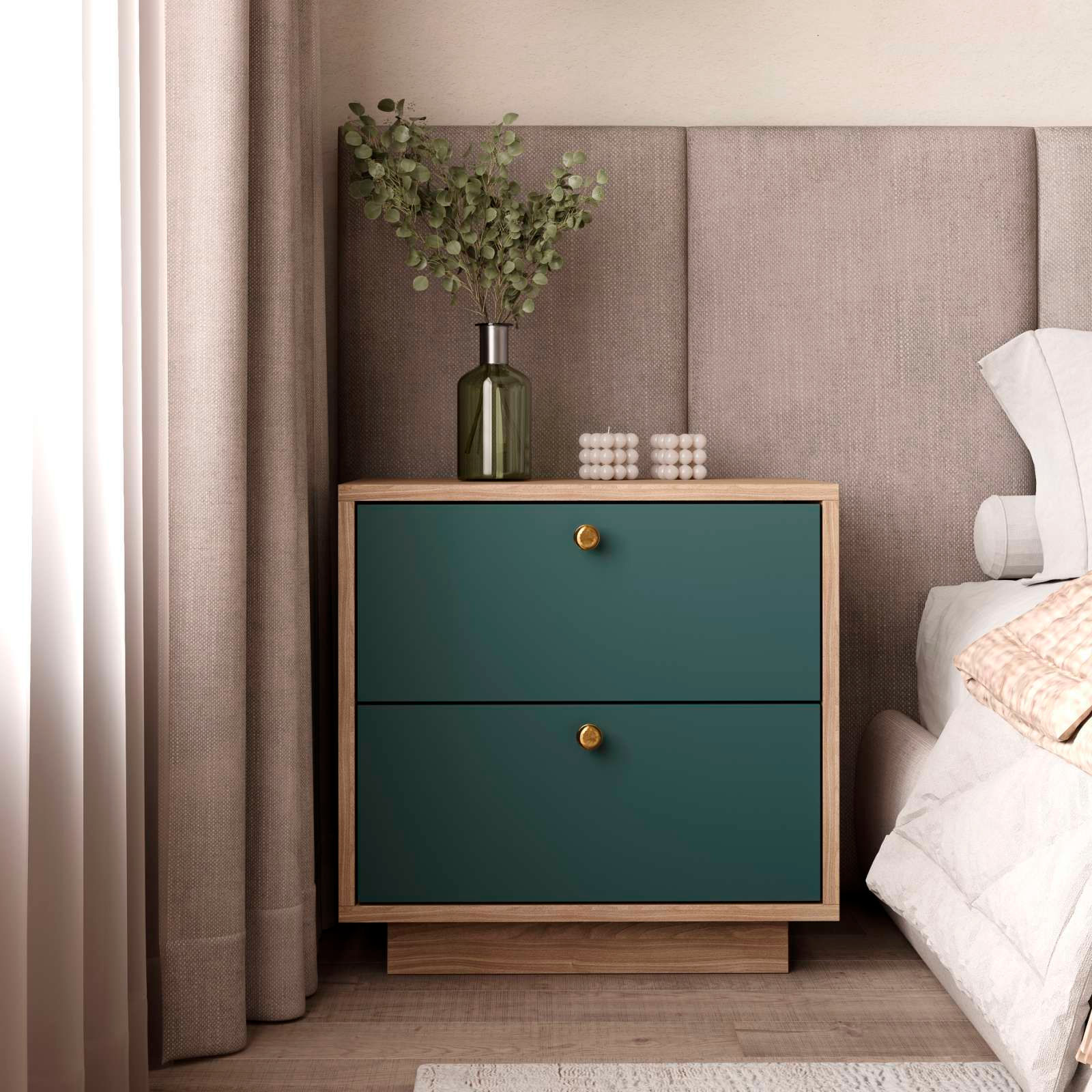 Стильні тумби для спальні.