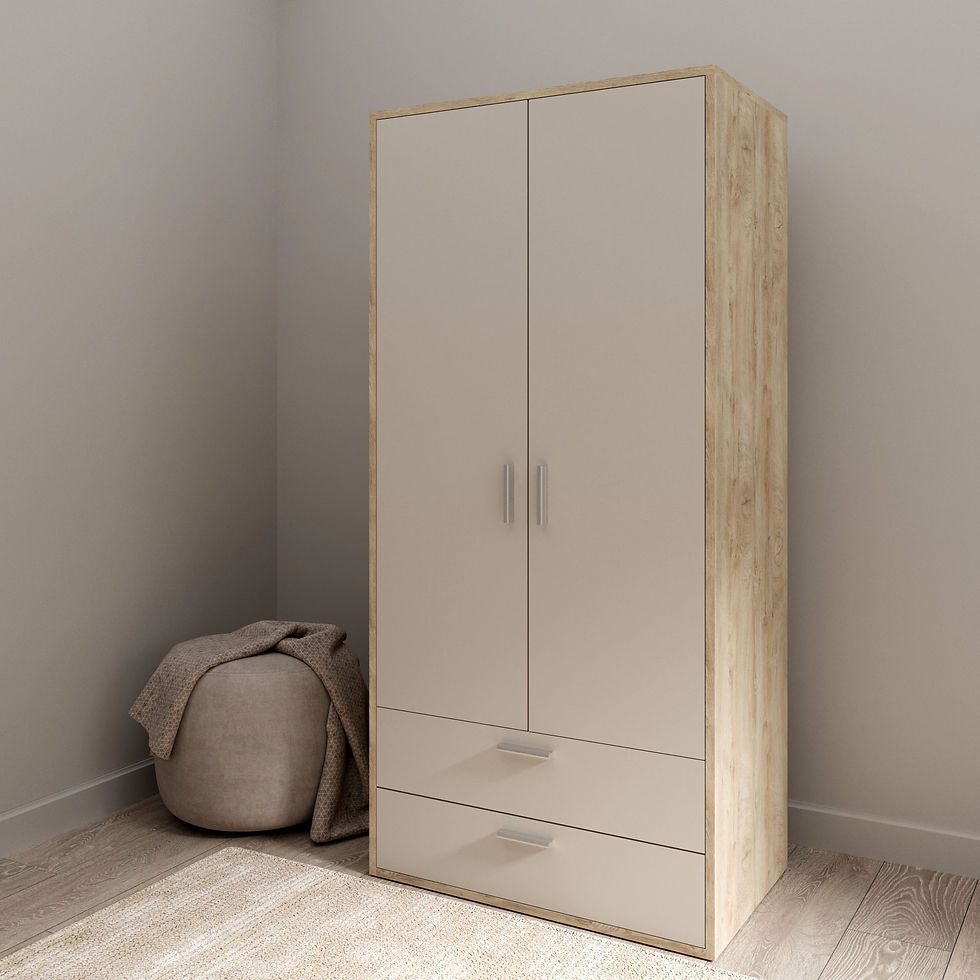 Шафа колір корпусу дуб Ендгрейн з текстурою глибокого тиснення, фасад - сатин.