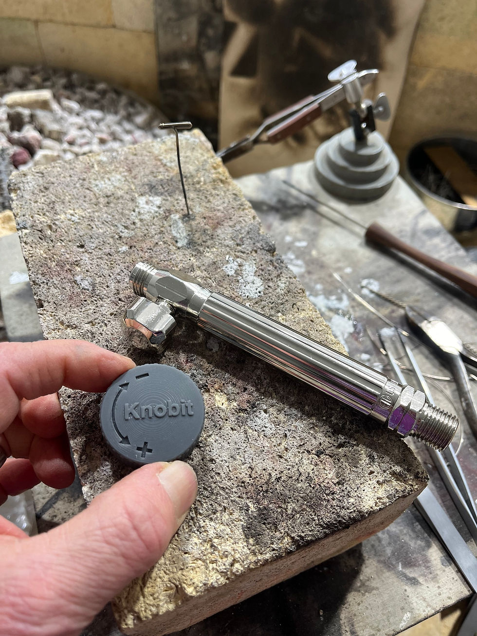 Thumbnail: Knobit™ Larger Knob for Smith AcetyleneTorch