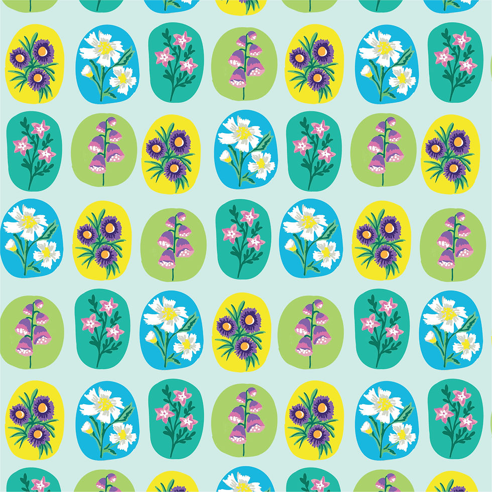 Vintage floral cameo