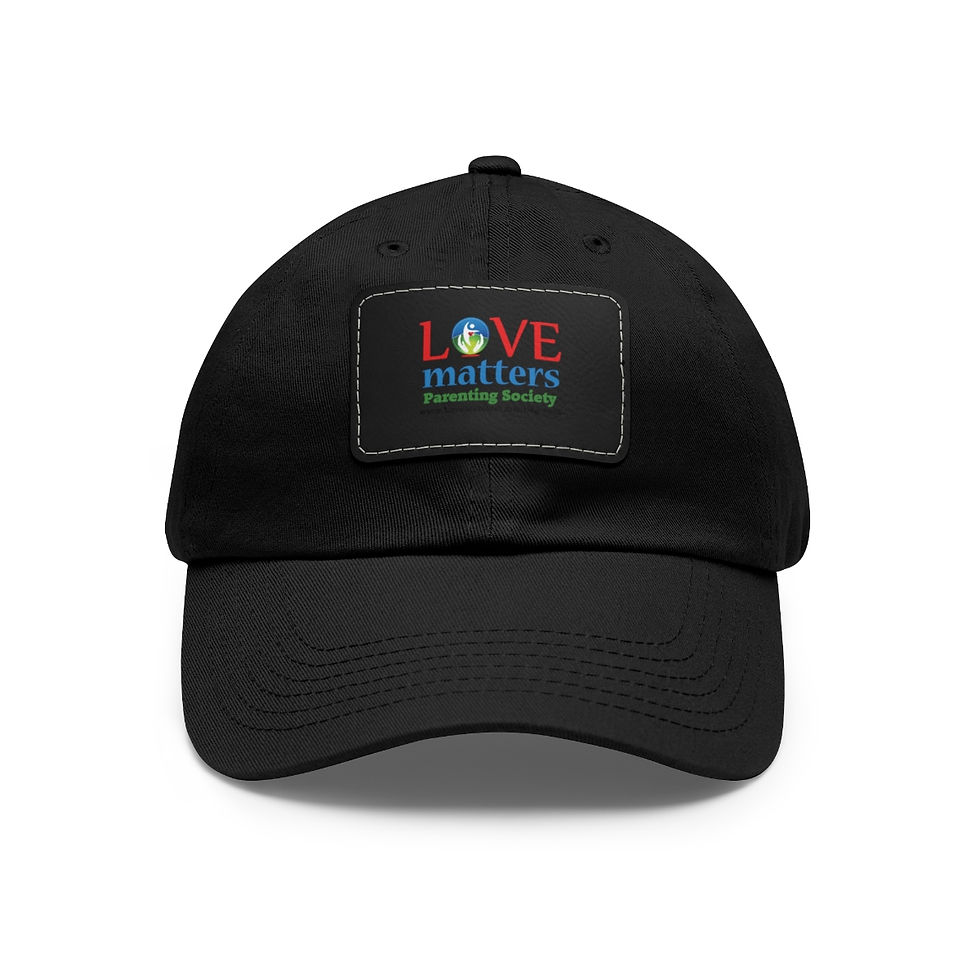 Thumbnail: Love Matters Hat with Leather Patch (Rectangle)