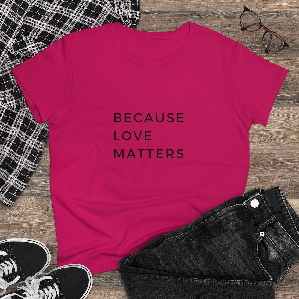 Thumbnail: Because Love Matters Women's  Tee-Shirt